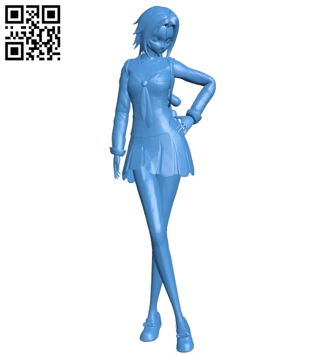 Miss Haru from soulworker B004991 file stl free download 3D Model for CNC and 3d printer
