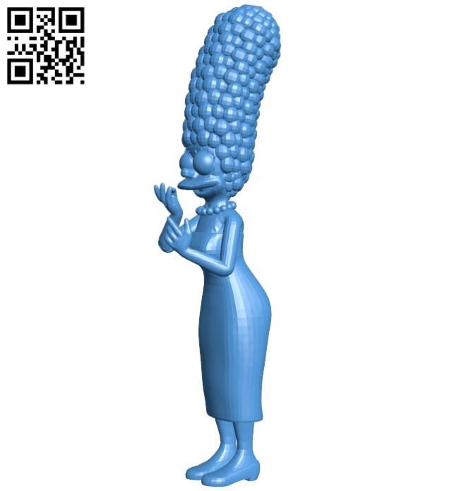 Miss Marge Simpson B005235 file stl free download 3D Model for CNC and 3d printer