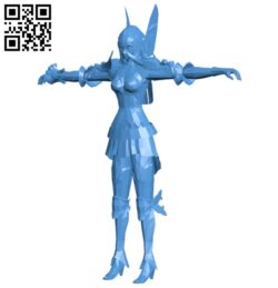 Miss zangeki no reginleiv brunhilde B004994 file stl free download 3D Model for CNC and 3d printer