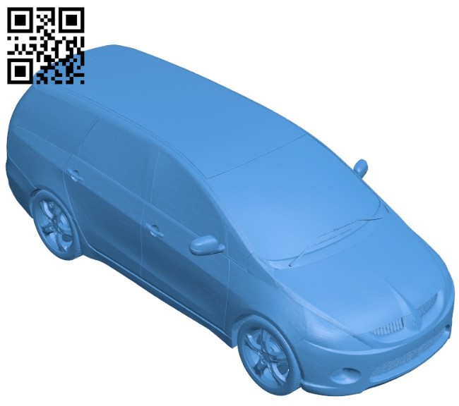 Mitsubishi Grandis Car B004997 file stl free download 3D Model for CNC and 3d printer