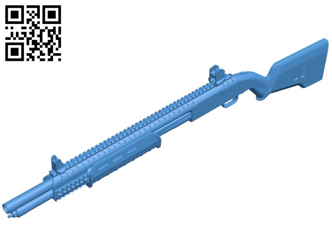 Mossberg Gun 590A1 B005250 file stl free download 3D Model for CNC and 3d printer