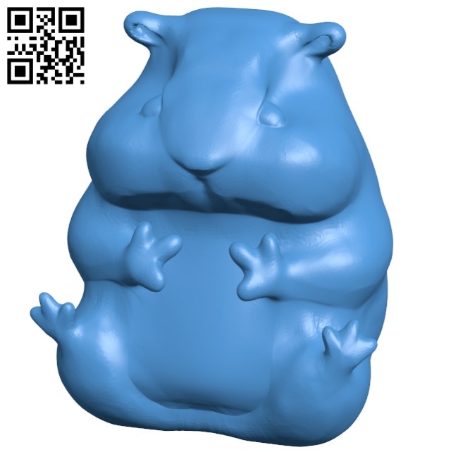 Mouse hamster sitting B005058 file stl free download 3D Model for CNC and 3d printer