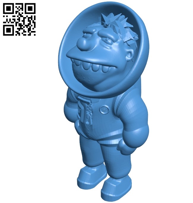 Mr Barney Astronaut B004928 file stl free download 3D Model for CNC and 3d printer