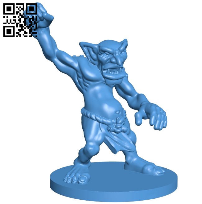 Mr Bashy Troll Figure B005138 file stl free download 3D Model for CNC and 3d printer