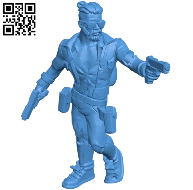 Mr Hipster Cool B005185 file stl free download 3D Model for CNC and 3d printer