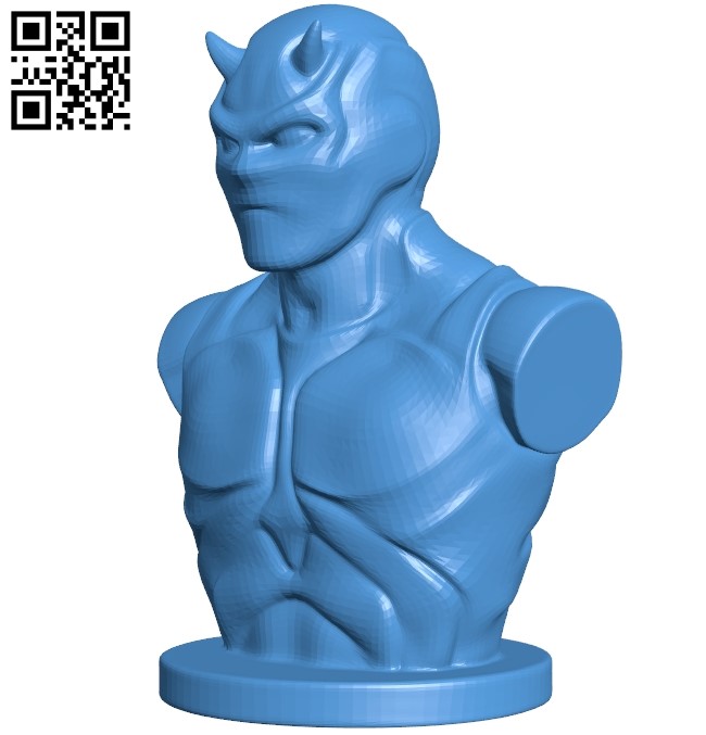 Mr daredevil bust B005035 file stl free download 3D Model for CNC and 3d printer