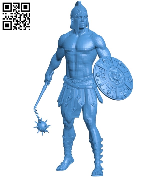 Mr gladiador figurine B005042 file stl free download 3D Model for CNC and 3d printer