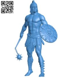 Mr gladiator figurine B005110 file stl free download 3D Model for CNC and 3d printer