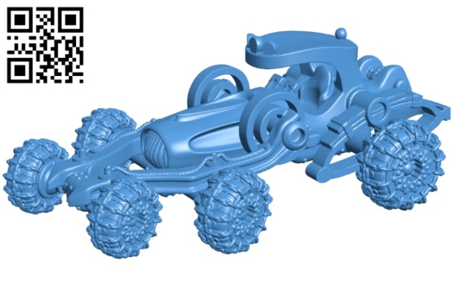 Mud Crawler Car B005112 file stl free download 3D Model for CNC and 3d printer