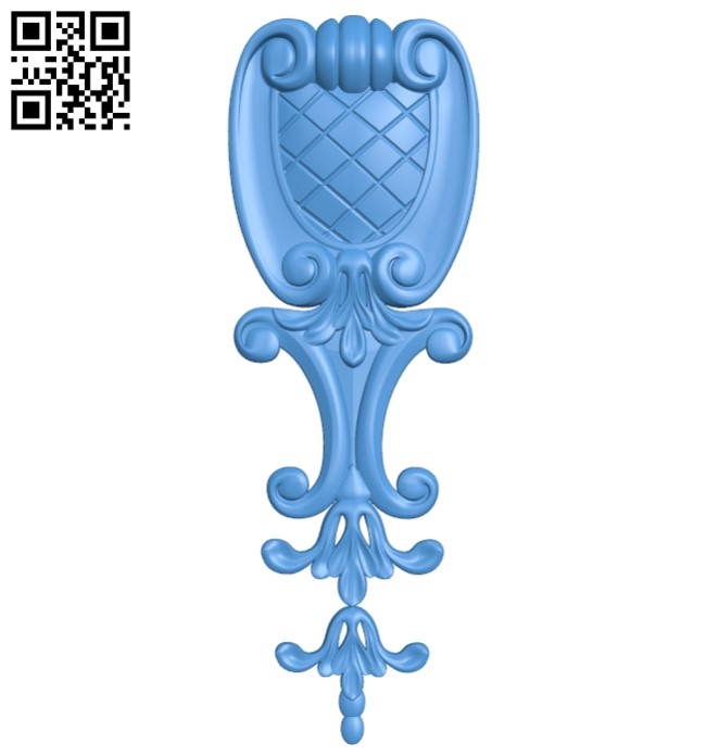 Pattern dekor design A003739 wood carving file stl for Artcam and Aspire free art 3d model download for CNC