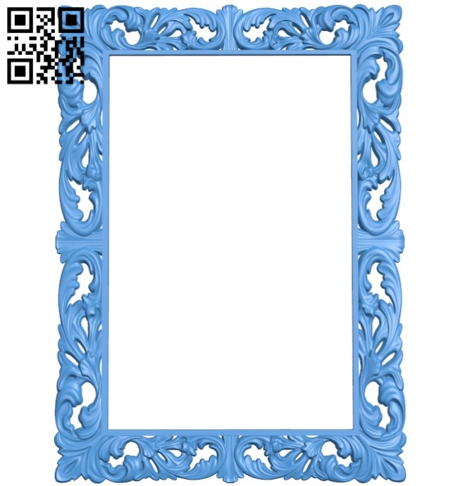 Pattern frames design A003741 wood carving file stl for Artcam and Aspire free art 3d model download for CNC