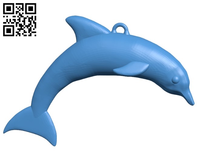 Pendant dolphin B005113 file stl free download 3D Model for CNC and 3d printer
