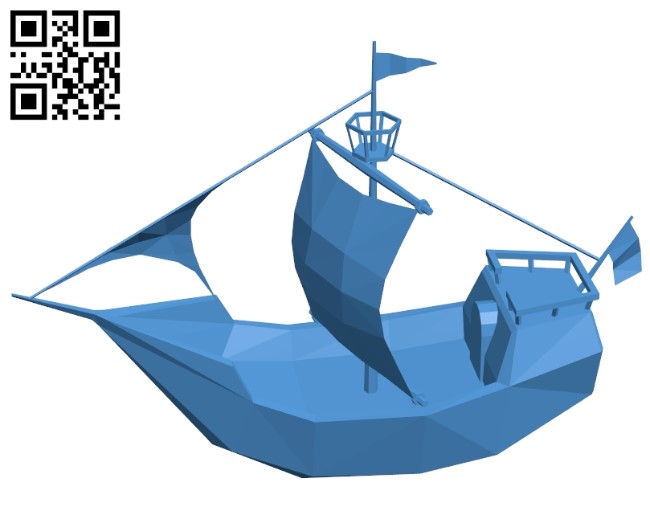 Pirates ship B004986 file stl free download 3D Model for CNC and 3d printer