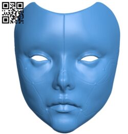 Robo geisha mask B005078 file stl free download 3D Model for CNC and 3d printer