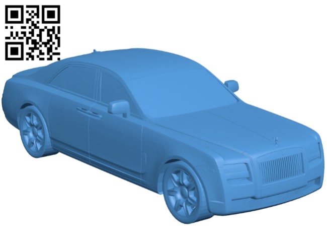 Rolls Royce Ghost Car B005260 file stl free download 3D Model for CNC and 3d printer
