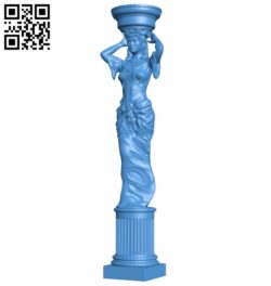 Round column women B005248 file stl free download 3D Model for CNC and 3d printer