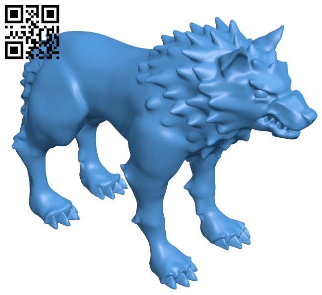 Scary wolf B005085 file stl free download 3D Model for CNC and 3d printer