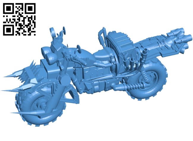 Scrap Bike B005084 file stl free download 3D Model for CNC and 3d printer