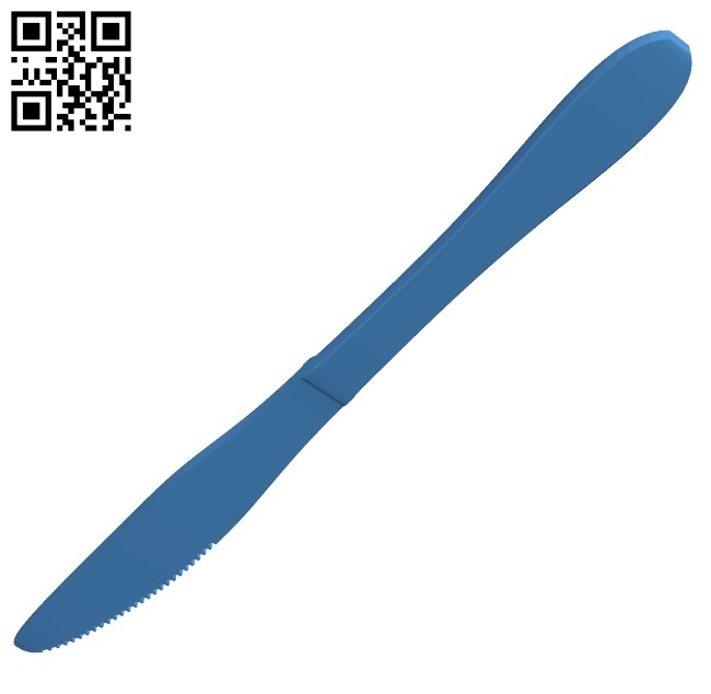Serrated knife B005179 file stl free download 3D Model for CNC and 3d printer