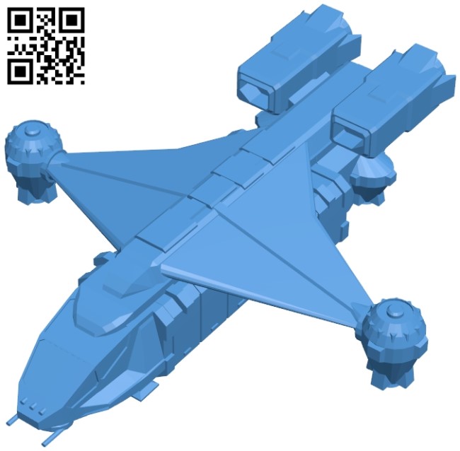 Ship landing module B005175 file stl free download 3D Model for CNC and 3d printer