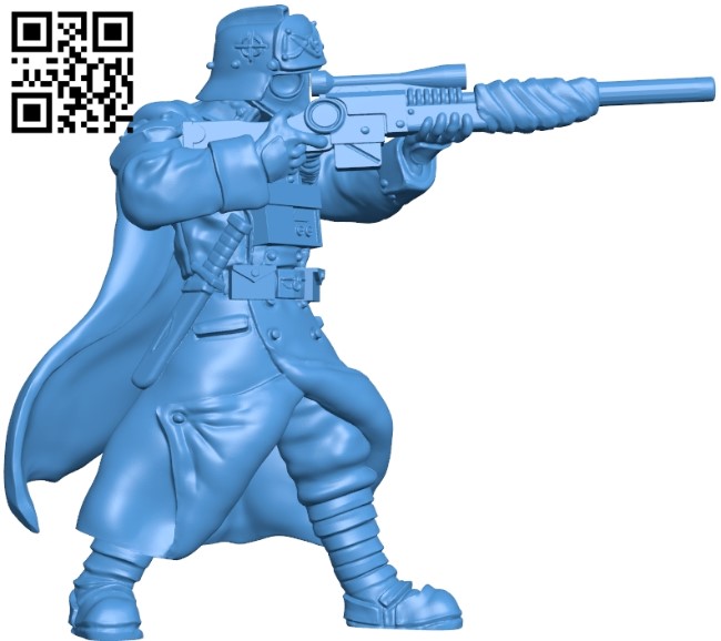 Sniper man warhammer B005020 file stl free download 3D Model for CNC and 3d printer