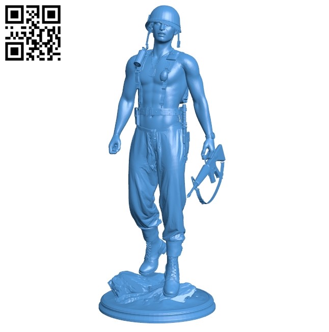 Soldier B004912 file stl free download 3D Model for CNC and 3d printer