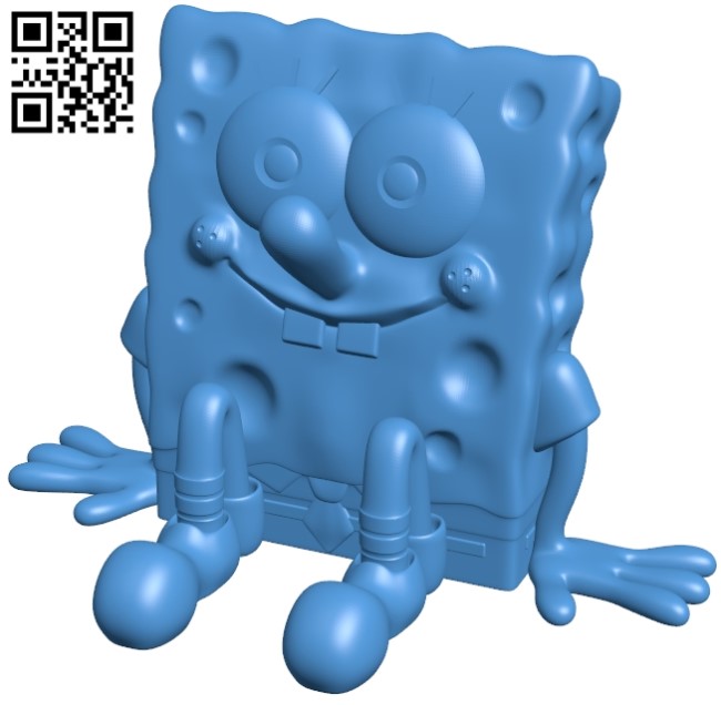 Spongebob B005101 file stl free download 3D Model for CNC and 3d printer