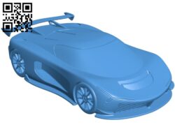 Super Car B005072 file stl free download 3D Model for CNC and 3d printer