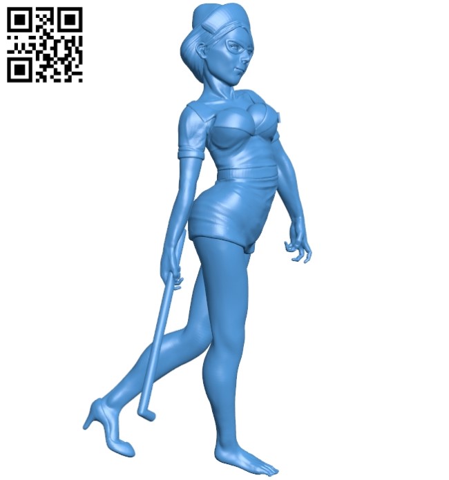 The nurse holds the water pipe B004981 file stl free download 3D Model for CNC and 3d printer