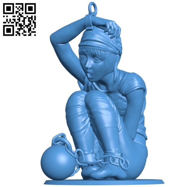 The woman is chained B004877 file stl free download 3D Model for CNC and 3d printer