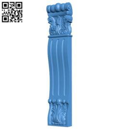 Top of the column A003768 wood carving file stl free 3d model download for CNC