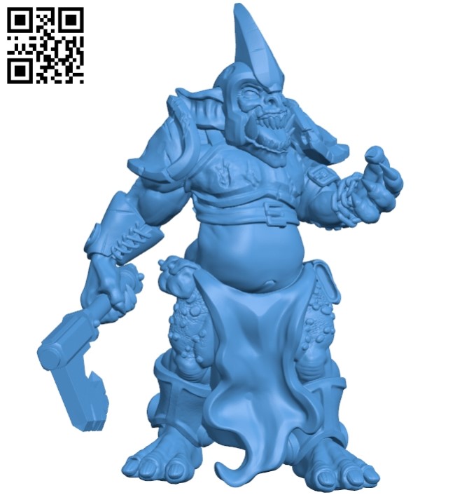 Troll armored B005107 file stl free download 3D Model for CNC and 3d printer