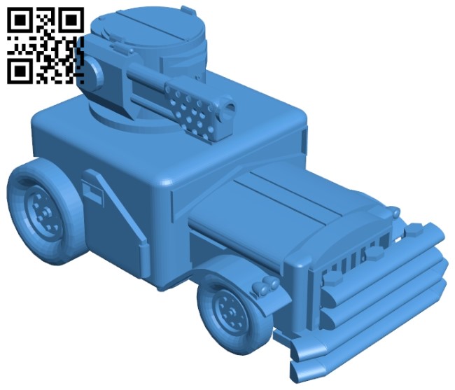 War Buggy Tank B005127 file stl free download 3D Model for CNC and 3d printer