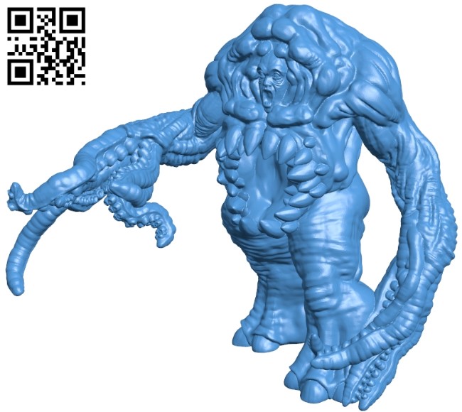 Warp beast standing B005116 file stl free download 3D Model for CNC and 3d printer