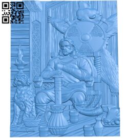 Warrior A003802 wood carving file stl free 3d model download for CNC