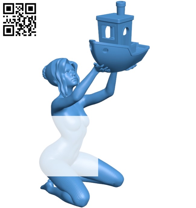 Women and ship B005139 file stl free download 3D Model for CNC and 3d printer