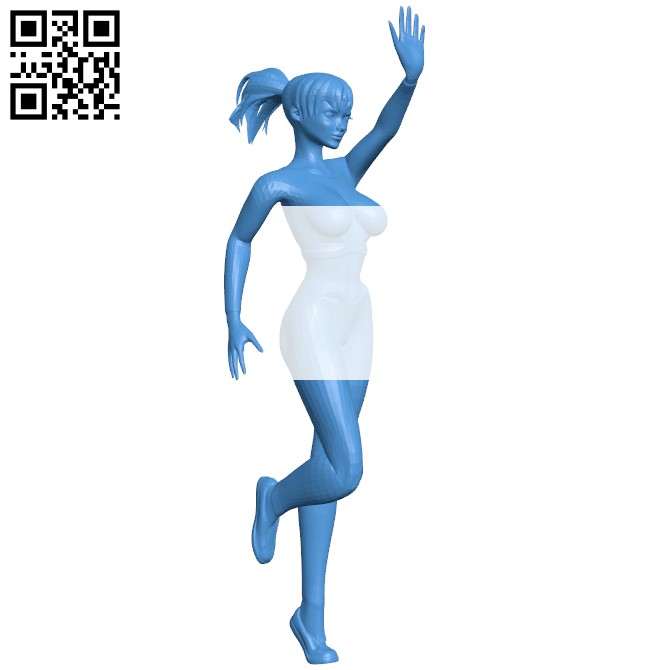 Women fitness trainer B005097 file stl free download 3D Model for CNC and 3d printer