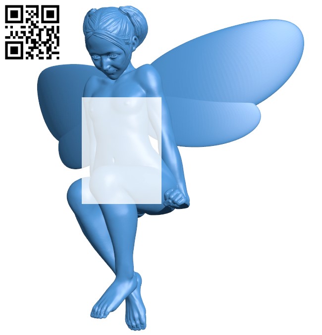 Women winged B005172 file stl free download 3D Model for CNC and 3d printer