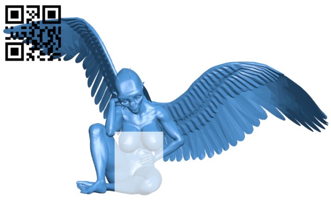 Angel bizarre B005641 download free stl files 3d model for 3d printer and CNC carving