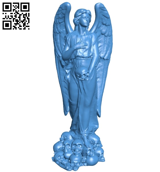 Angels and skulls B005346 file stl free download 3D Model for CNC and 3d printer