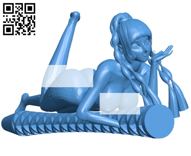 Anime girl B005410 file stl free download 3D Model for CNC and 3d printer