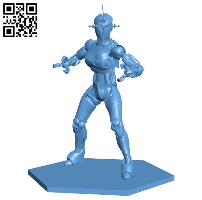 Assaultron robot B005742 download free stl files 3d model for 3d printer and CNC carving