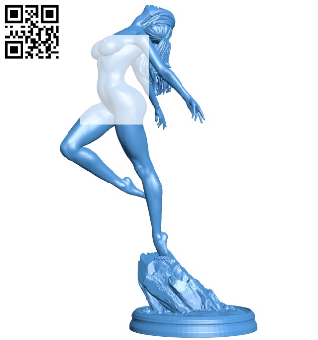 Bale dancing girl B005666 download free stl files 3d model for 3d printer and CNC carving