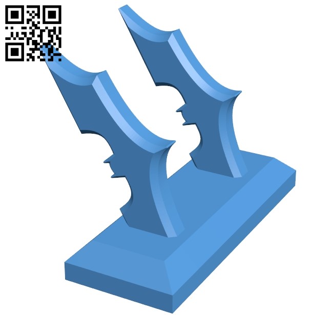 Batarang Key Holder B005340 file stl free download 3D Model for CNC and 3d printer