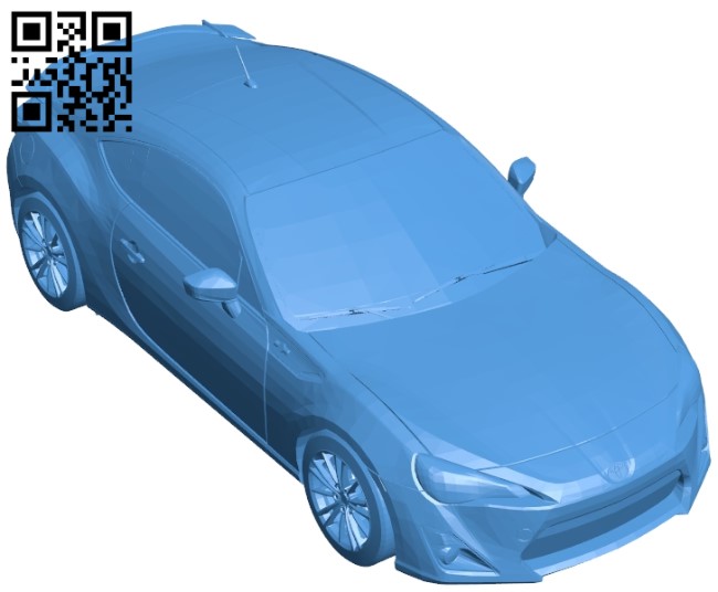 Car Toyota 86 B005396 file stl free download 3D Model for CNC and 3d printer