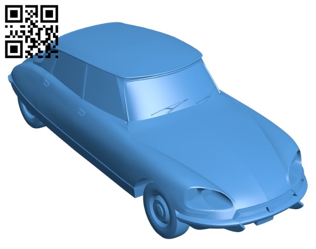 Car citroen ds 23 B005622 download free stl files 3d model for 3d printer and CNC carving