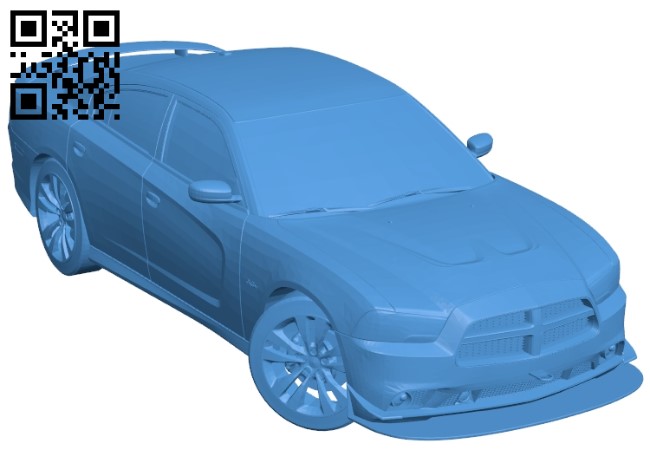 Car dodge SRT8 B005596 download free stl files 3d model for 3d printer and CNC carving