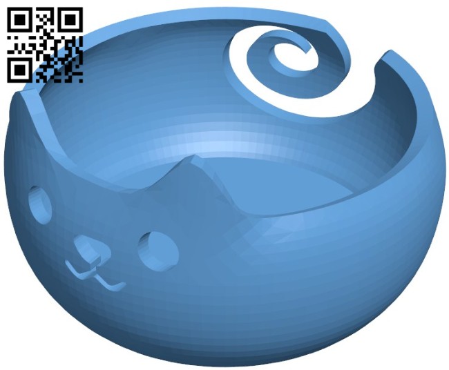 Cat sandwich bowl B005731 download free stl files 3d model for 3d printer and CNC carving