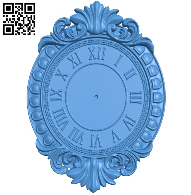 Chasy nastennye clock A004076 download free stl files 3d model for CNC wood carving