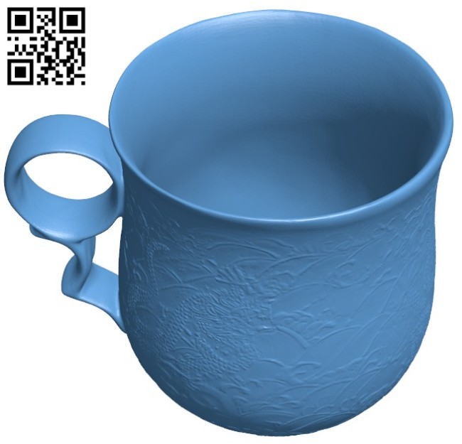 Chinese mug B005771 download free stl files 3d model for 3d printer and CNC carving